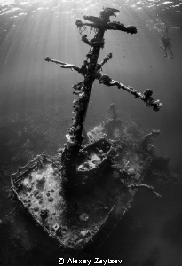 Masts as crosses, on a mass grave. by Alexey Zaytsev 